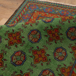שטיח  אפגני בוכרה 00 ירוק 148*102  | Bokhara Rug