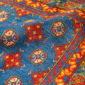 שטיח  אפגני בוכרה 00 כחול 184*129  | Bokhara Rug