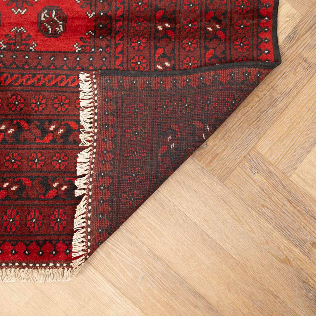 שטיח אפגני בוכרה 00 אדום 240*162 | Bokhara Rug