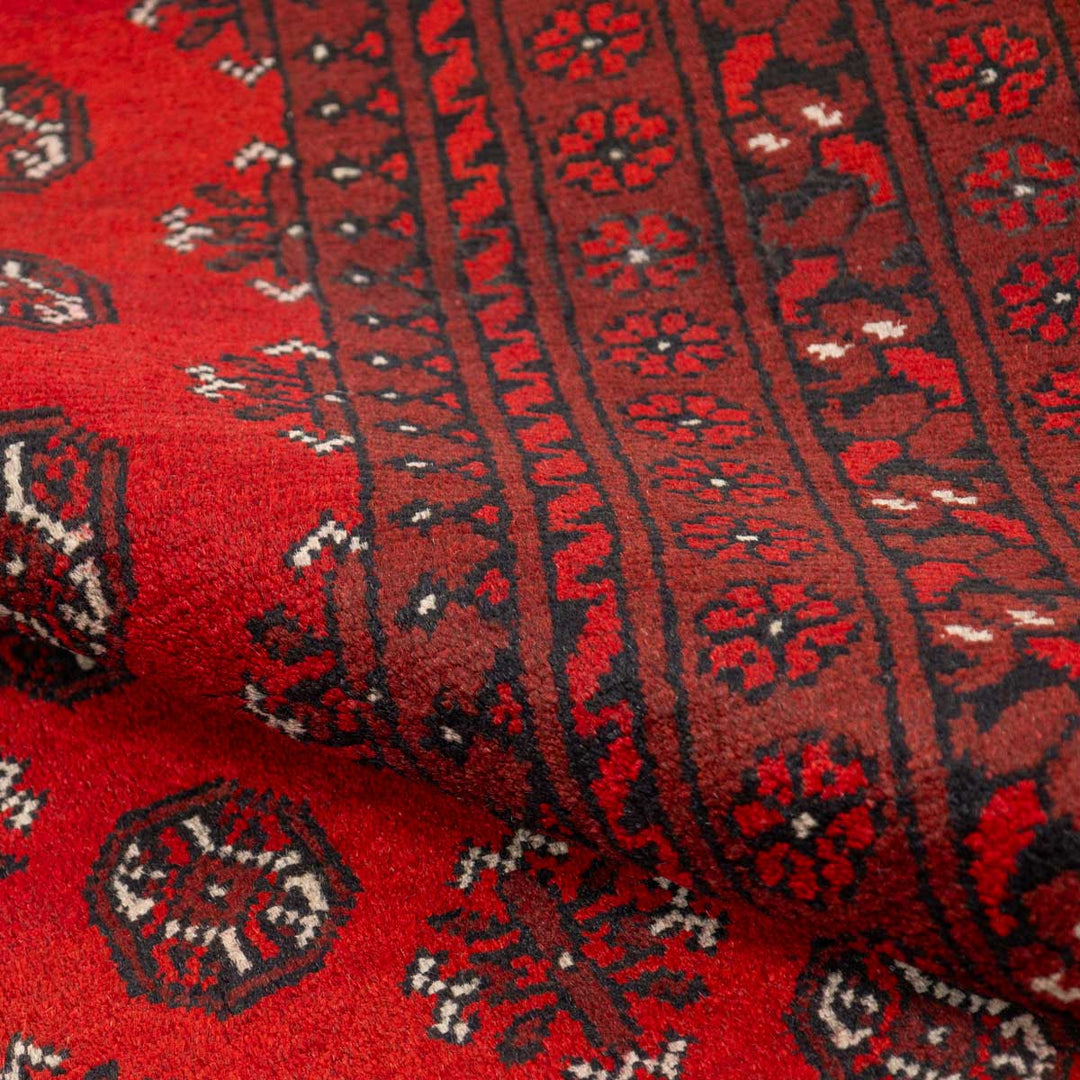 שטיח אפגני בוכרה 00 אדום 240*162 | Bokhara Rug