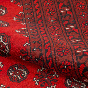 שטיח אפגני בוכרה 00 אדום 240*162 | Bokhara Rug