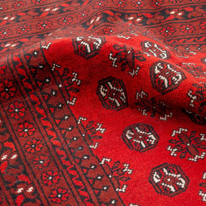 שטיח אפגני בוכרה 00 אדום 240*162 | Bokhara Rug
