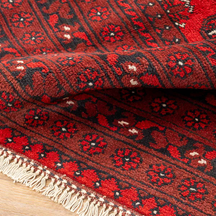 שטיח אפגני בוכרה 00 אדום 240*162 | Bokhara Rug