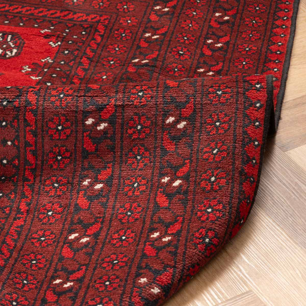 שטיח אפגני בוכרה 00 אדום 240*162 | Bokhara Rug