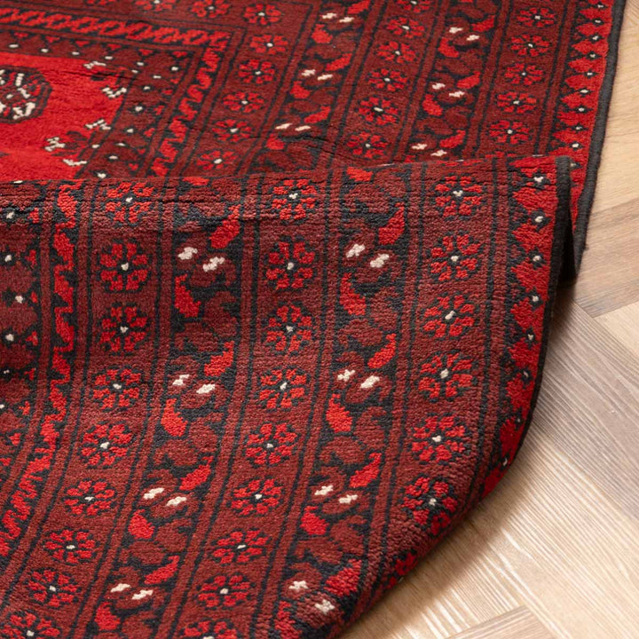 שטיח אפגני בוכרה 00 אדום 240*162 | Bokhara Rug
