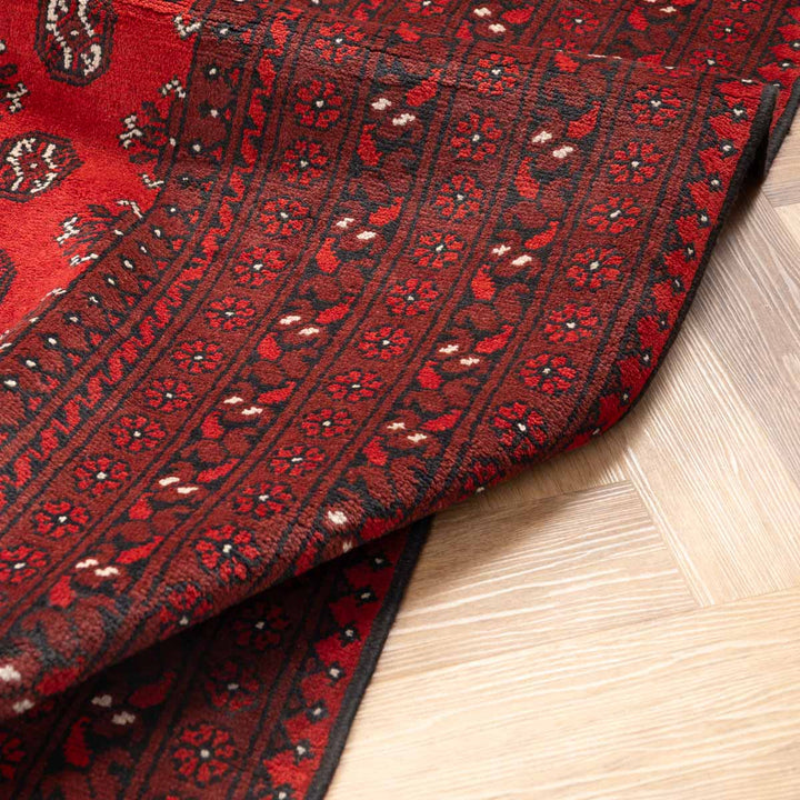 שטיח אפגני בוכרה 00 אדום 240*162 | Bokhara Rug