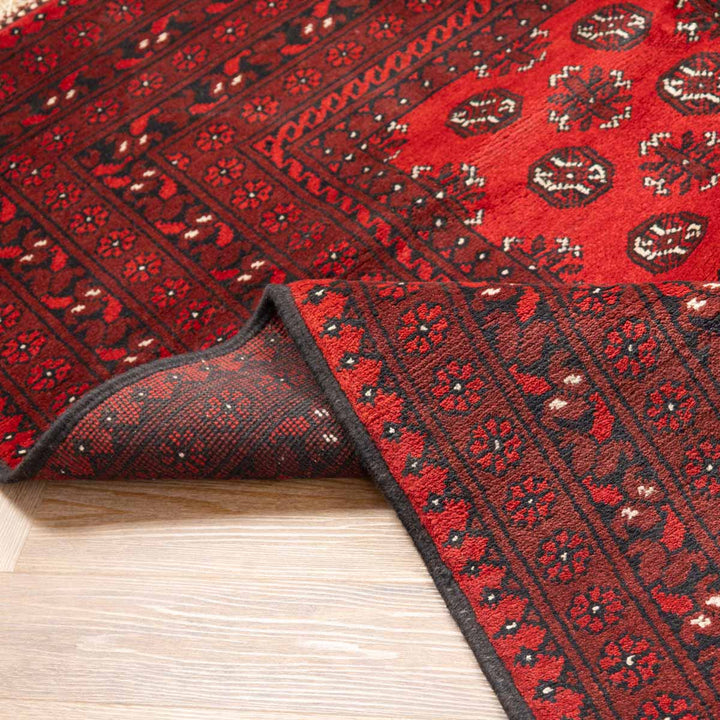 שטיח אפגני בוכרה 00 אדום 240*162 | Bokhara Rug