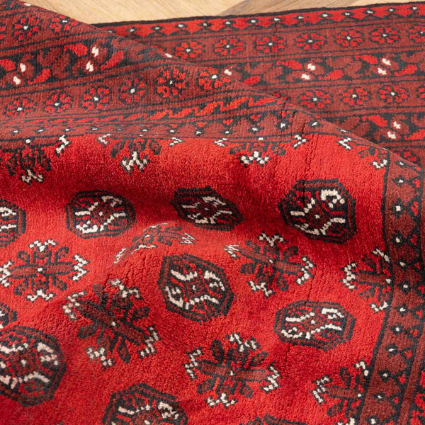 שטיח אפגני בוכרה 00 אדום 240*162 | Bokhara Rug