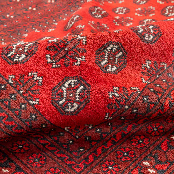 שטיח אפגני בוכרה 00 אדום 240*162 | Bokhara Rug