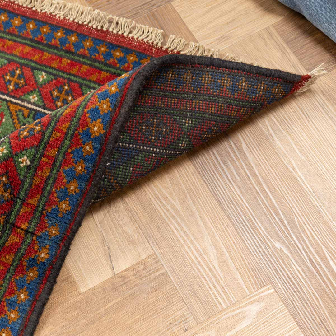 שטיח אפגני בוכרה 00 כחול 245*152 | Bokhara Rug