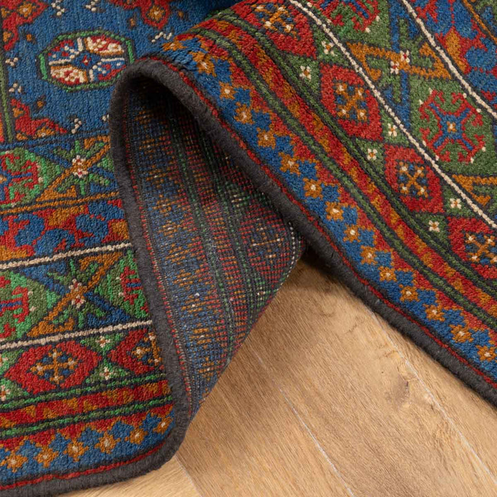 שטיח אפגני בוכרה 00 כחול 245*152 | Bokhara Rug