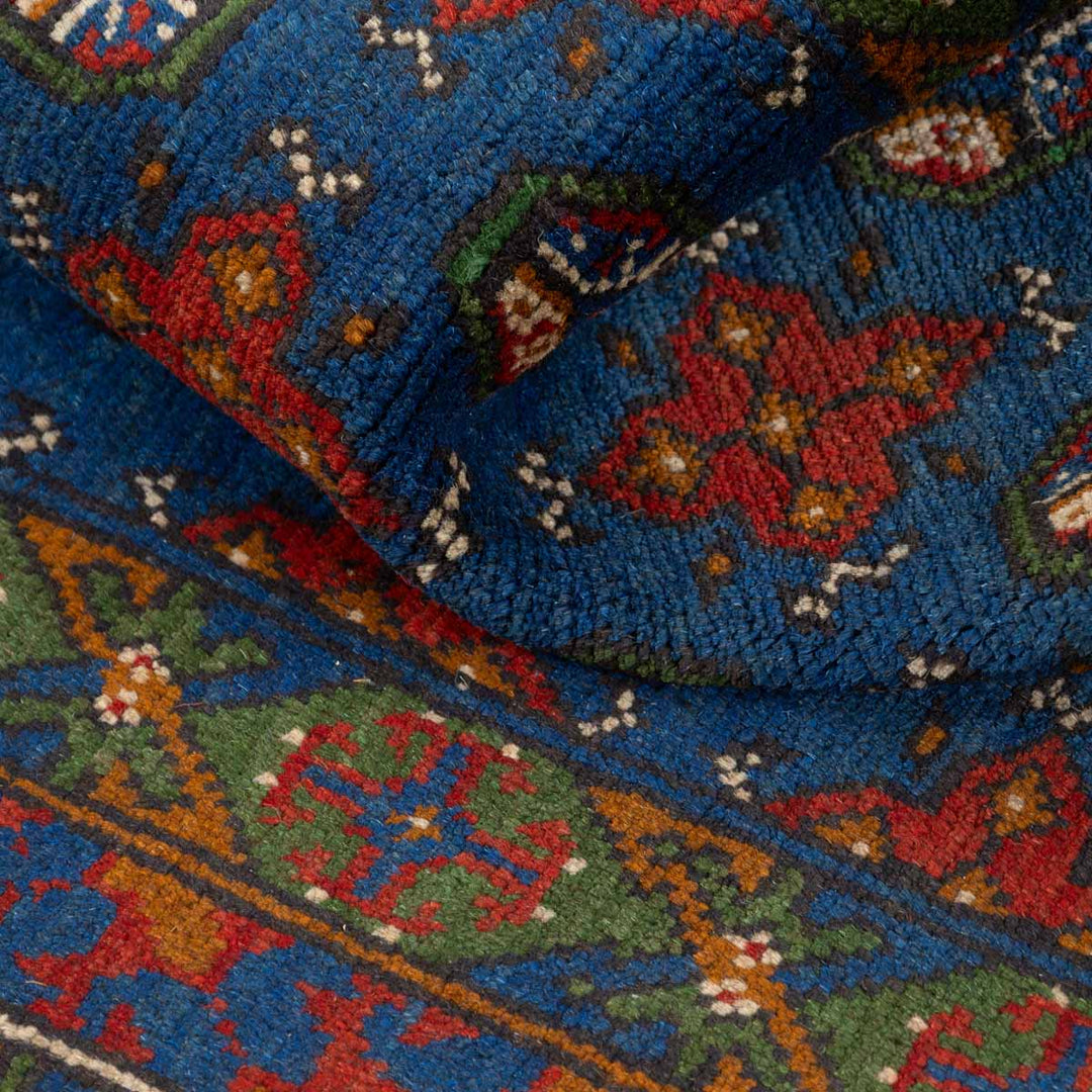 שטיח אפגני בוכרה 00 כחול 245*152 | Bokhara Rug