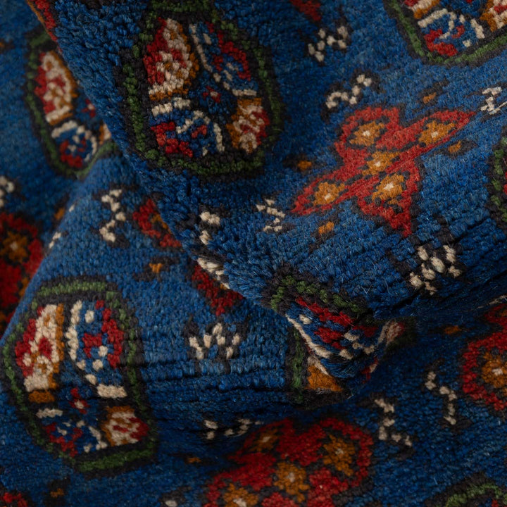 שטיח אפגני בוכרה 00 כחול 245*152 | Bokhara Rug