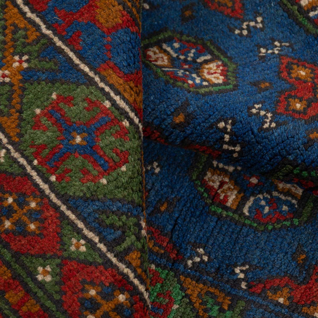 שטיח אפגני בוכרה 00 כחול 245*152 | Bokhara Rug