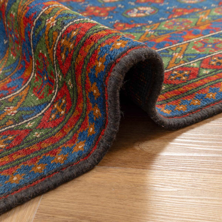 שטיח אפגני בוכרה 00 כחול 245*152 | Bokhara Rug