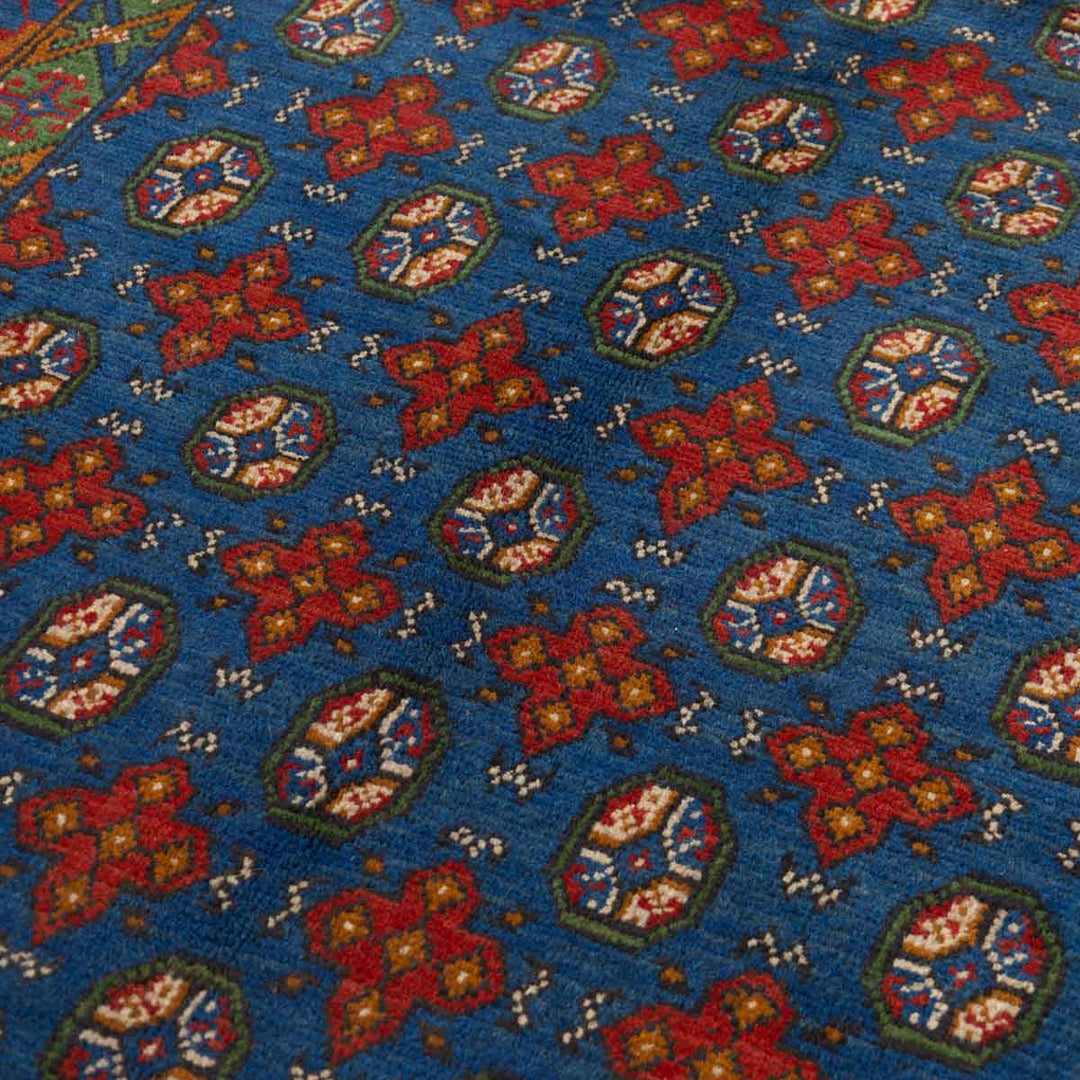 שטיח אפגני בוכרה 00 כחול 245*152 | Bokhara Rug