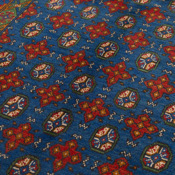 שטיח אפגני בוכרה 00 כחול 245*152 | Bokhara Rug