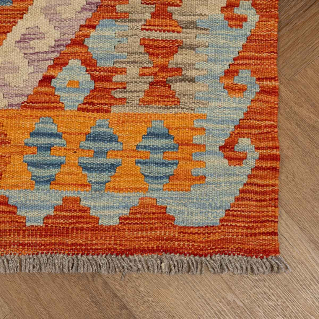 שטיח קילים אפגני 00 צבעוני 294*78