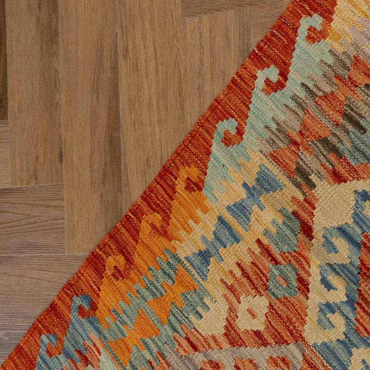 שטיח קילים אפגני 00 צבעוני 294*78