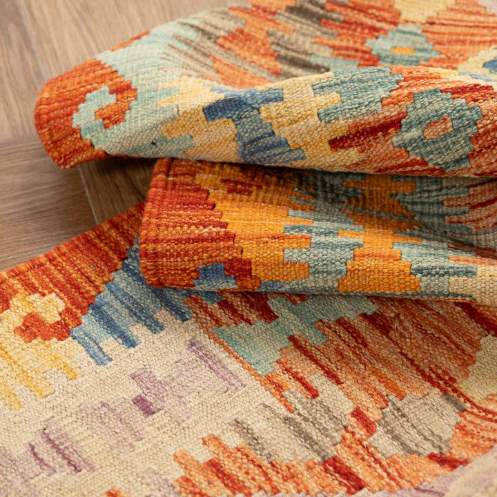 שטיח קילים אפגני 00 צבעוני 294*78