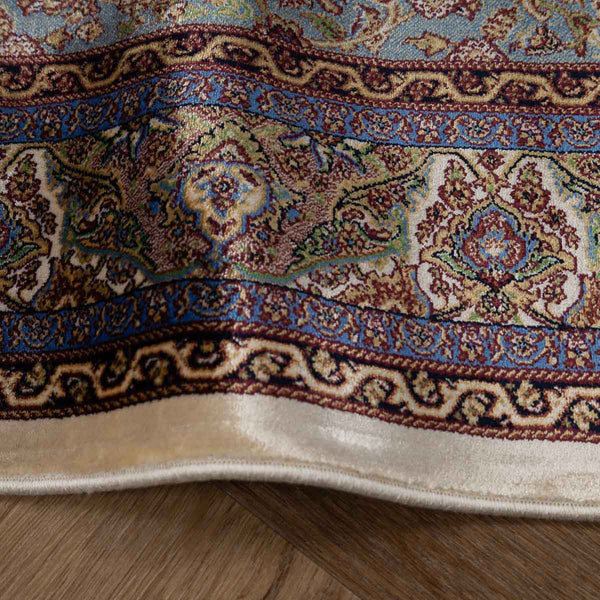 שטיח קום משי 35 בז' ראנר  | QOM