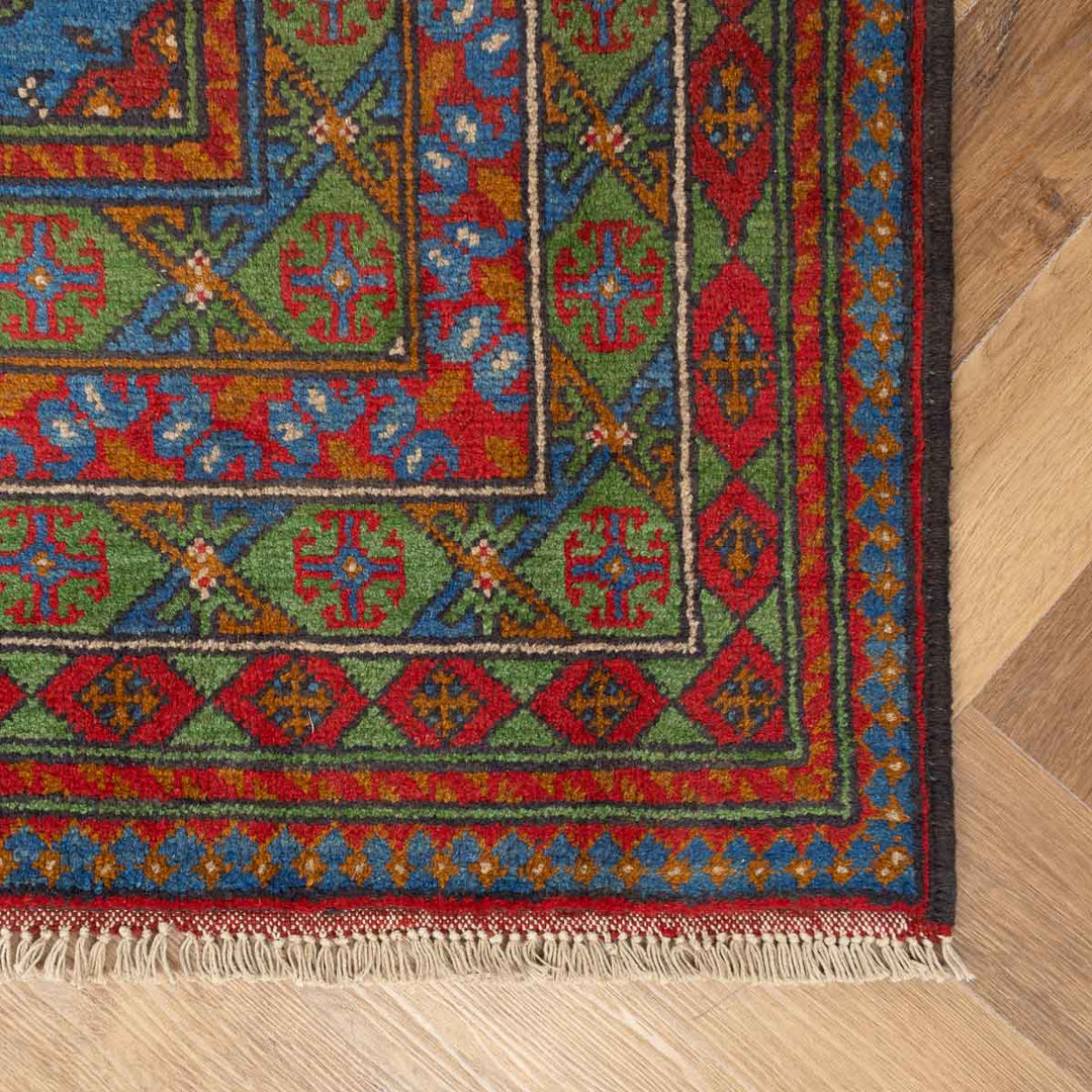 שטיח אפגני בוכרה 00 כחול 238*172 | Bokhara Rug