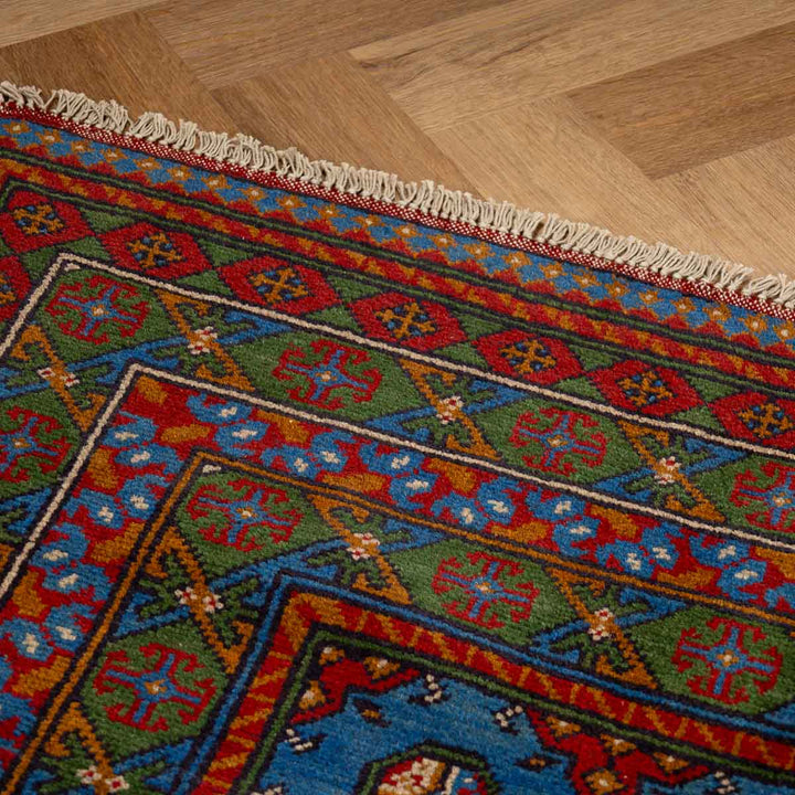 שטיח אפגני בוכרה 00 כחול 238*172 | Bokhara Rug