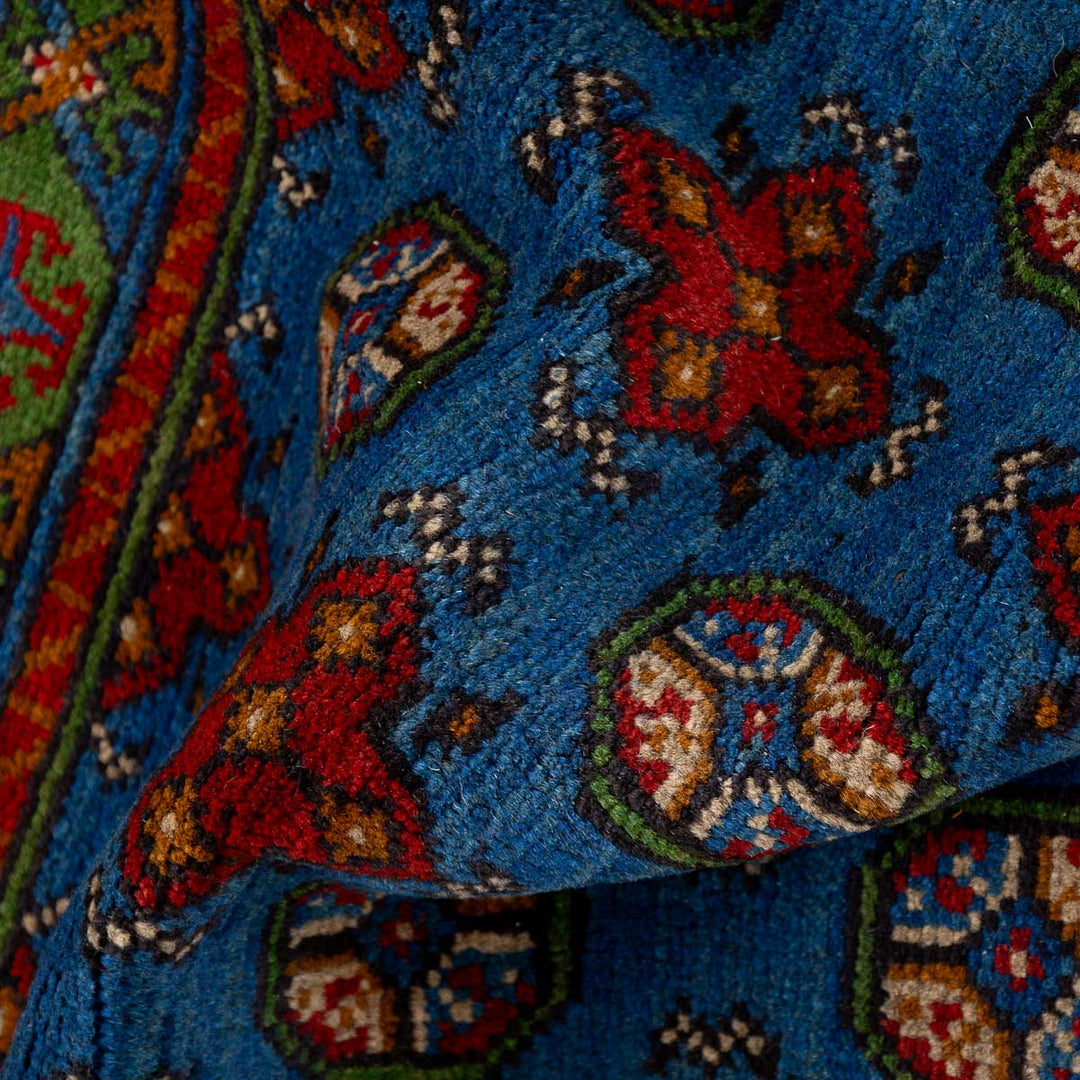 שטיח אפגני בוכרה 00 כחול 238*172 | Bokhara Rug