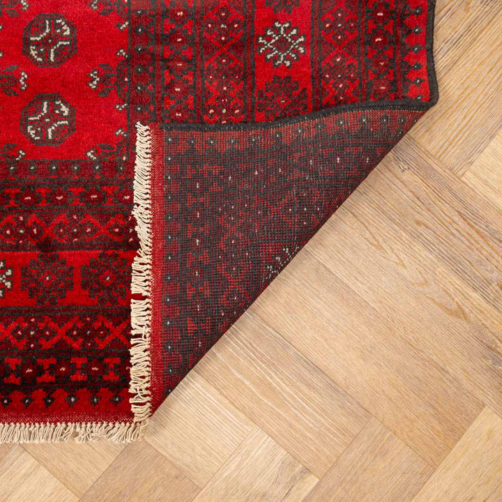 שטיח אפגני בוכרה 00 אדום 244*163 | Bokhara Rug