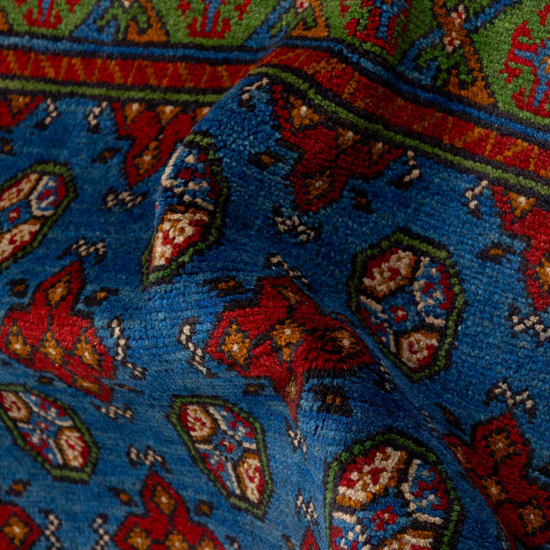 שטיח אפגני בוכרה 00 כחול 238*172 | Bokhara Rug