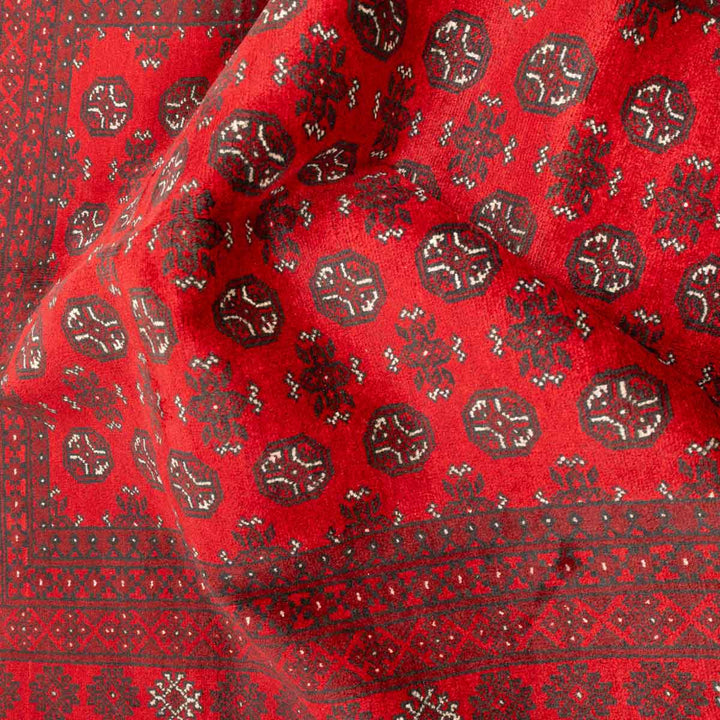 שטיח אפגני בוכרה 00 אדום 244*163 | Bokhara Rug