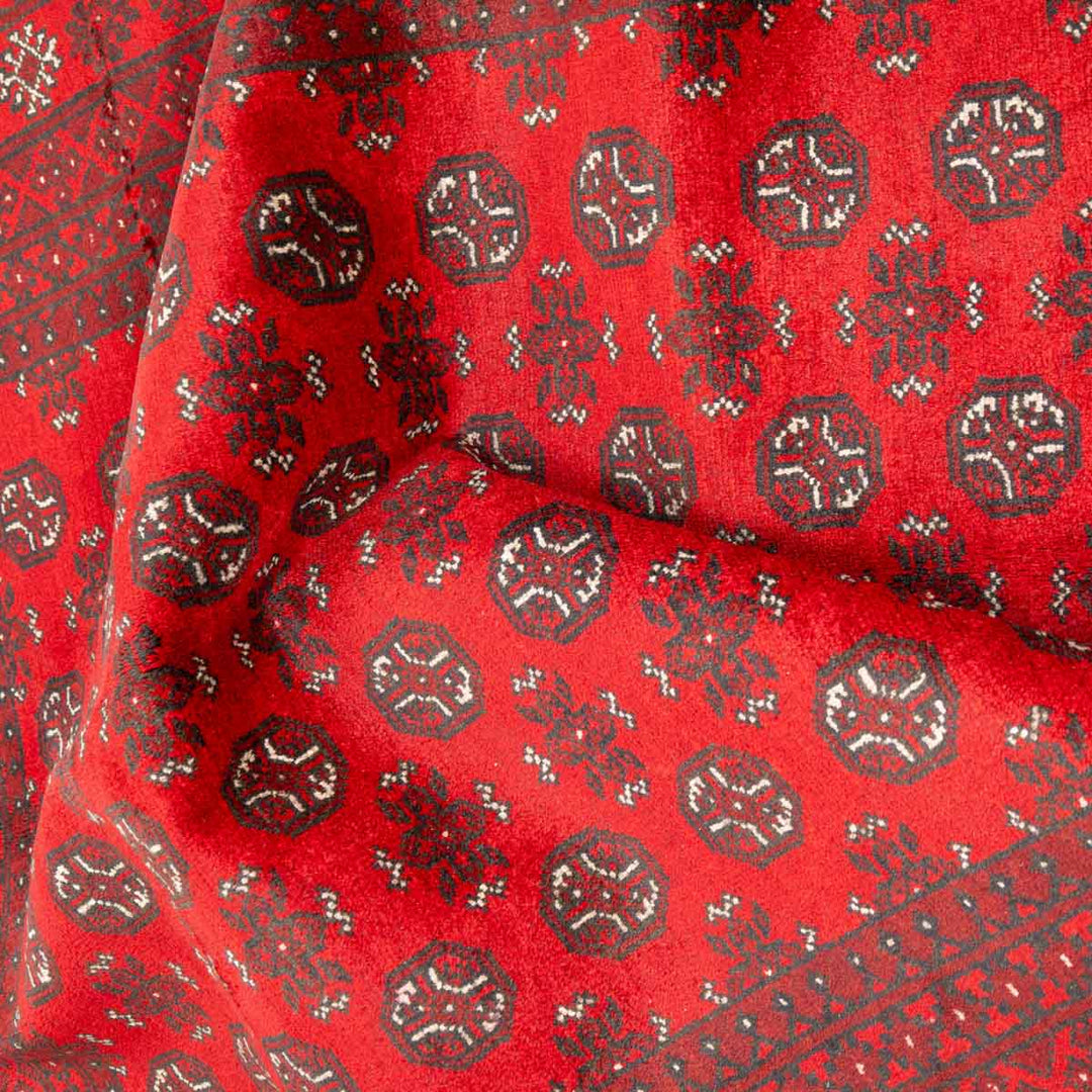 שטיח אפגני בוכרה 00 אדום 244*163 | Bokhara Rug