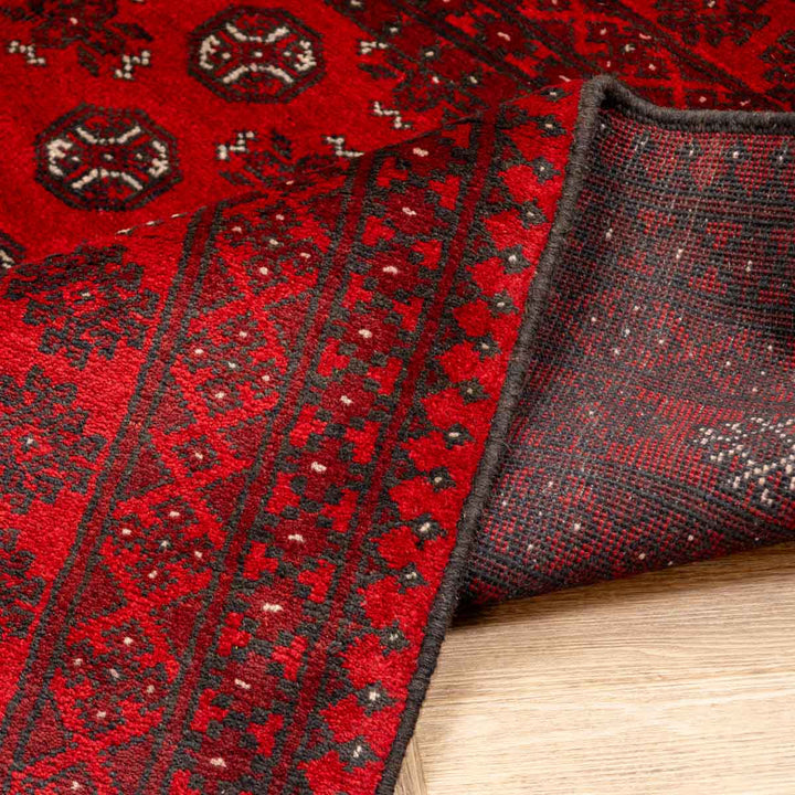 שטיח אפגני בוכרה 00 אדום 244*163 | Bokhara Rug