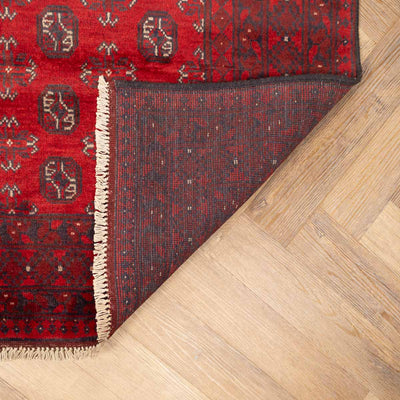 שטיח אפגני בוכרה 00 אדום 239*168 | Bokhara Rug