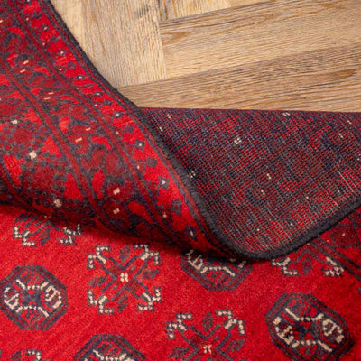 שטיח אפגני בוכרה 00 אדום 239*168 | Bokhara Rug