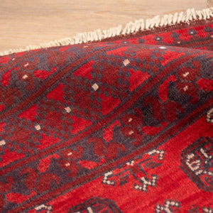 שטיח אפגני בוכרה 00 אדום 239*168 | Bokhara Rug