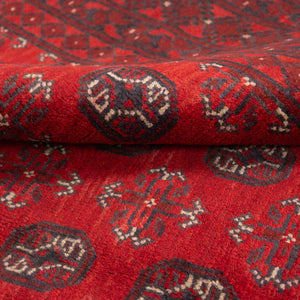 שטיח אפגני בוכרה 00 אדום 239*168 | Bokhara Rug
