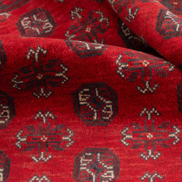 שטיח אפגני בוכרה 00 אדום 239*168 | Bokhara Rug