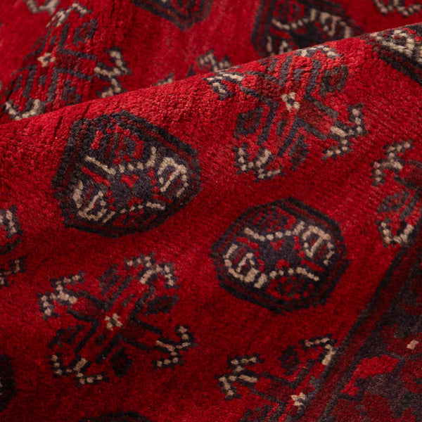 שטיח אפגני בוכרה 00 אדום 239*168 | Bokhara Rug
