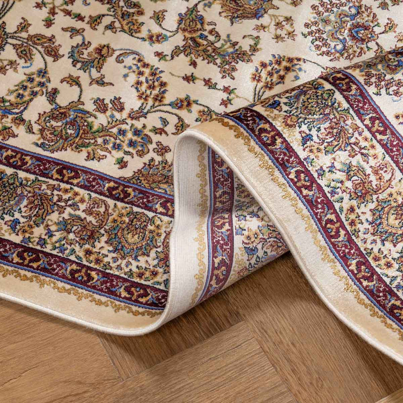 שטיח קום משי 45 בז' ראנר  | QOM