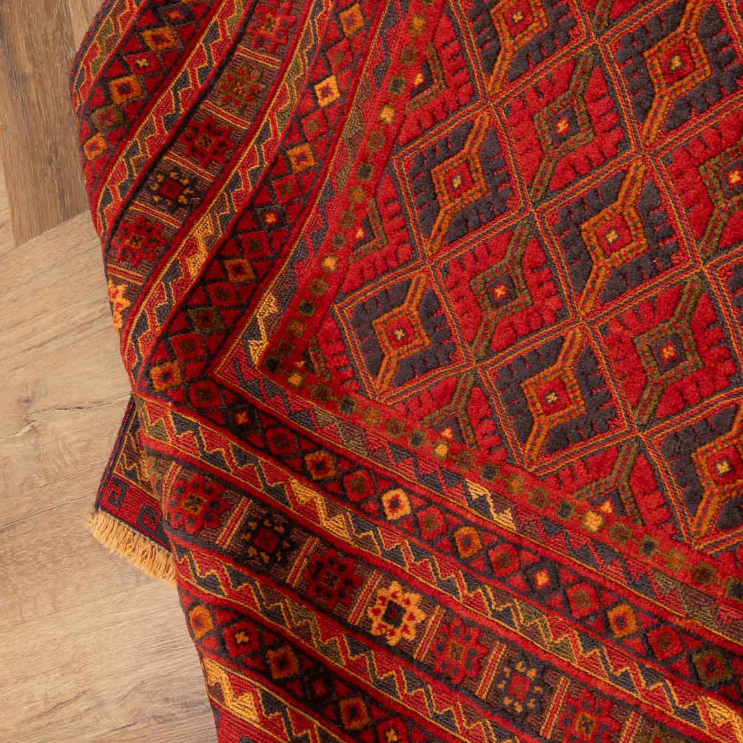 שטיח אוזבקי 00 אדום 197*147 | Uzbek