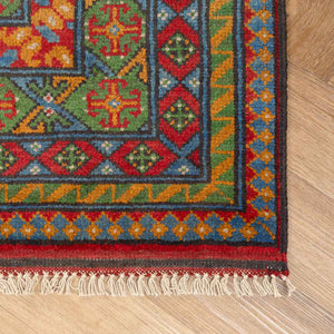 שטיח אפגני בוכרה 00 כחול 292*206 | Bokhara Rug