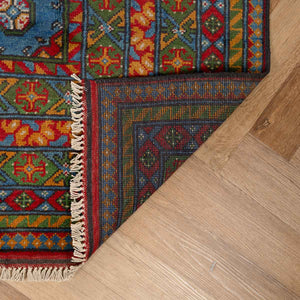 שטיח אפגני בוכרה 00 כחול 292*206 | Bokhara Rug