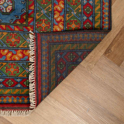 שטיח אפגני בוכרה 00 כחול 292*206 | Bokhara Rug