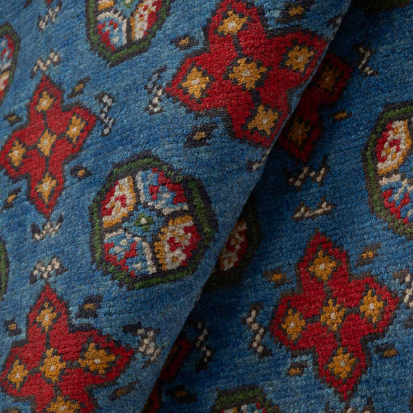 שטיח אפגני בוכרה 00 כחול 292*206 | Bokhara Rug