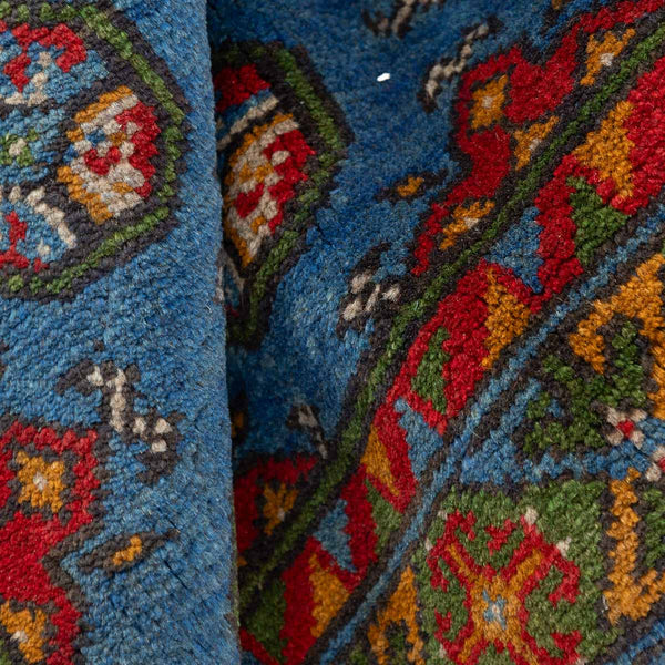 שטיח אפגני בוכרה 00 כחול 292*206 | Bokhara Rug