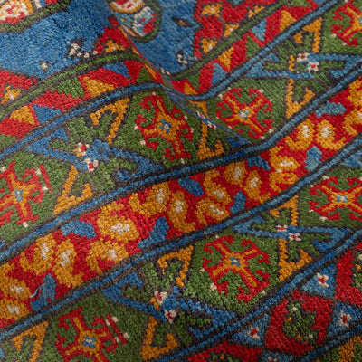 שטיח אפגני בוכרה 00 כחול 292*206 | Bokhara Rug