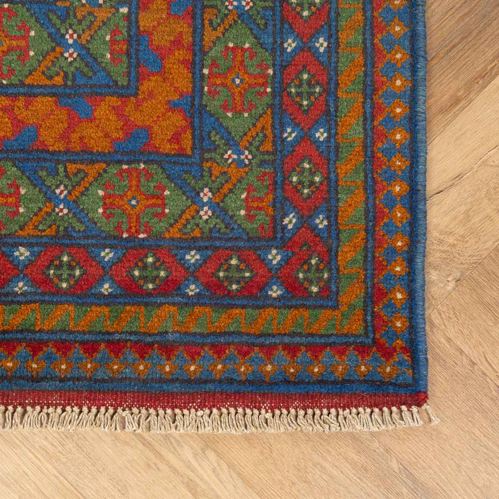 שטיח אפגני בוכרה 00 כחול 300*201 | Bokhara Rug