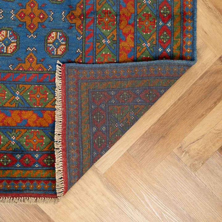 שטיח אפגני בוכרה 00 כחול 300*201 | Bokhara Rug