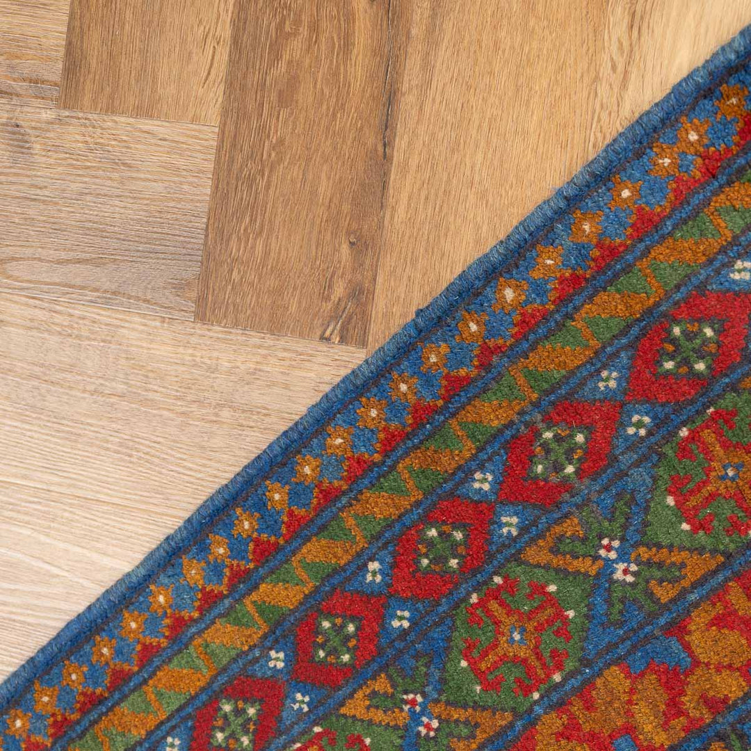 שטיח אפגני בוכרה 00 כחול 300*201 | Bokhara Rug